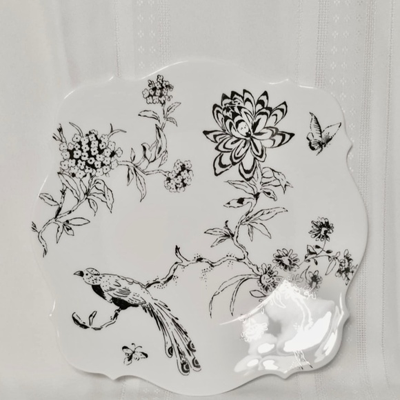 NEW Wedgwood Jasper Conran Chinoiserie Platinum Baroque Square Plate & Bowl Set - Picture 11 of 16